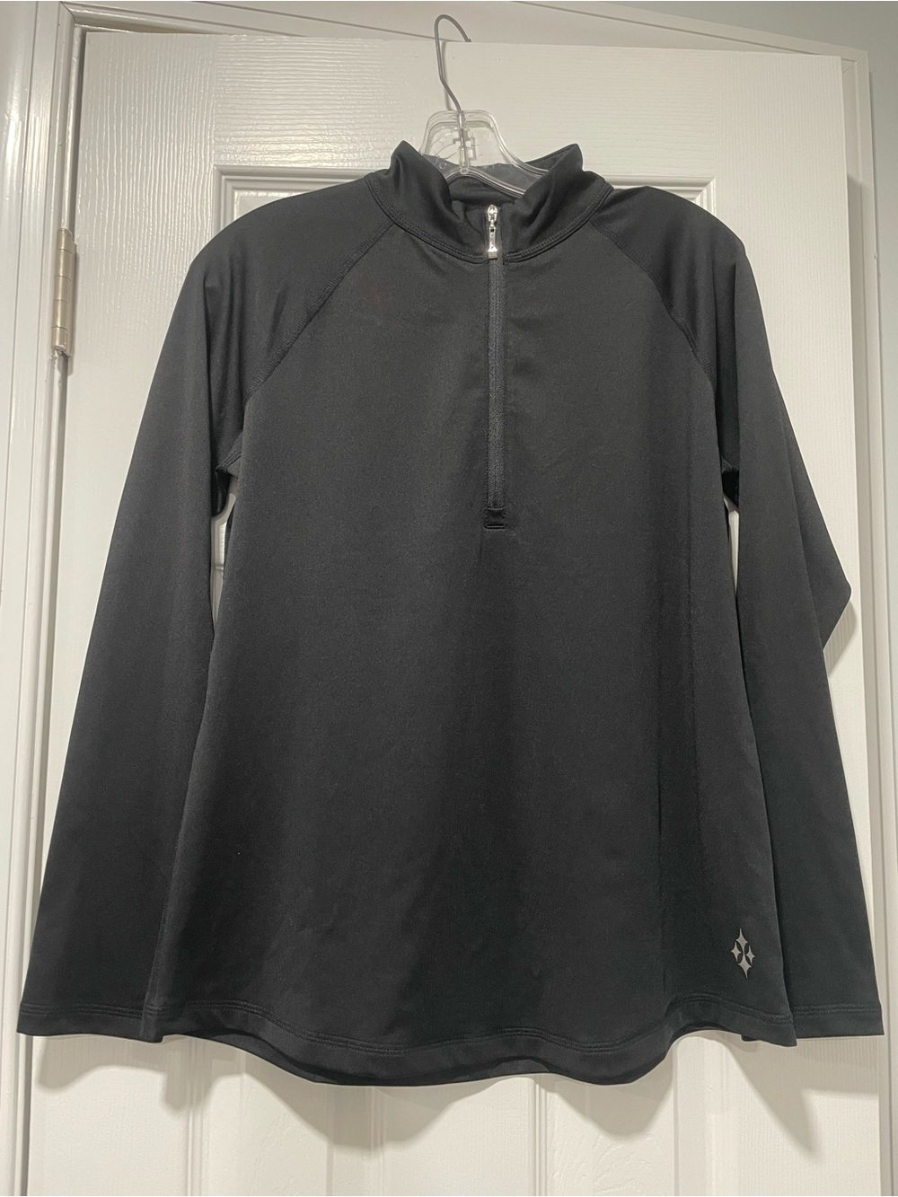 Jofit long sleeve quarter-zip athletic top in black